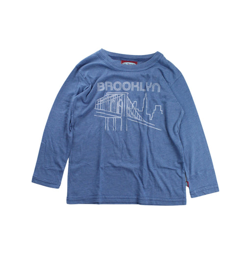 A Blue Long Sleeve T Shirts from City Threads in size 4T for boy. (Front View)