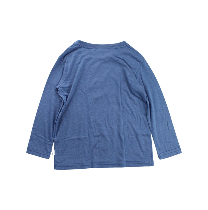 A Blue Long Sleeve T Shirts from City Threads in size 4T for boy. (Back View)