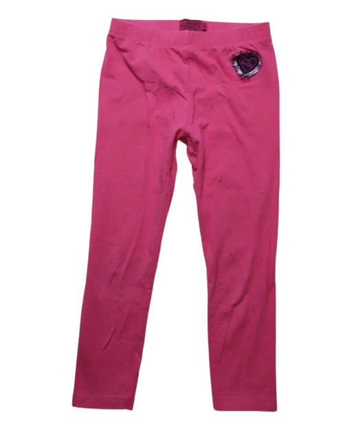 A Pink Leggings from Les Coyotes De Paris in size 5T for girl. (Front View)