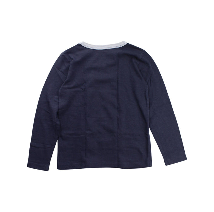 A Blue Long Sleeve T Shirts from Crewcuts in size 4T for boy. (Back View)