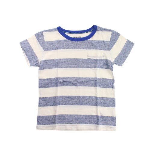 A Blue Short Sleeve T Shirts from Crewcuts in size 4T for boy. (Front View)
