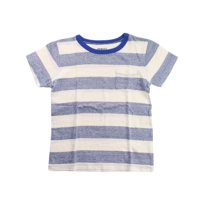 A Blue Short Sleeve T Shirts from Crewcuts in size 4T for boy. (Front View)