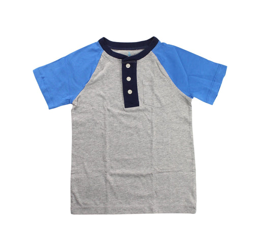 A Blue Short Sleeve Tops from Crewcuts in size 4T for boy. (Front View)