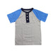 A Blue Short Sleeve Tops from Crewcuts in size 4T for boy. (Front View)