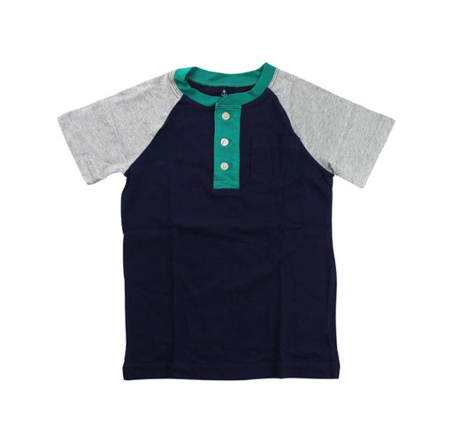 A Blue Short Sleeve Tops from Crewcuts in size 4T for boy. (Front View)