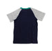 A Blue Short Sleeve Tops from Crewcuts in size 4T for boy. (Back View)