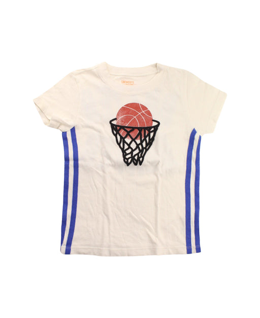 A White Short Sleeve T Shirts from Crewcuts in size 4T for boy. (Front View)