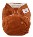 A Brown Cloth Diapers from GroVia in size Newborn for neutral. (Front View)