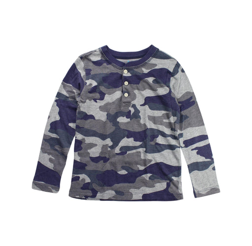 A Grey Long Sleeve Tops from Crewcuts in size 4T for boy. (Front View)