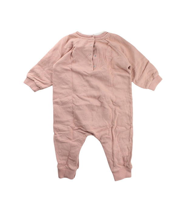 A Pink Long Sleeve Jumpsuits from Bonton in size 2T for girl. (Back View)