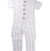 A Blue Short Sleeve Jumpsuits from Seed in size 4T for neutral. (Front View)