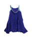 A Blue Sleeveless Dresses from Catimini in size 3T for girl. (Front View)