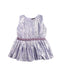 A Silver Sleeveless Dresses from Velveteen in size 2T for girl. (Front View)