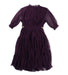 A Purple Long Sleeve Dresses from Velveteen in size 3T for girl. (Back View)