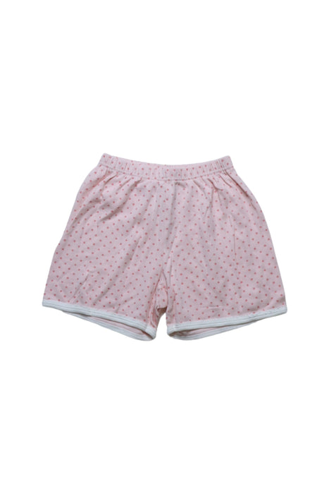 A Pink Shorts from Petit Bateau in size 8Y for girl. (Front View)