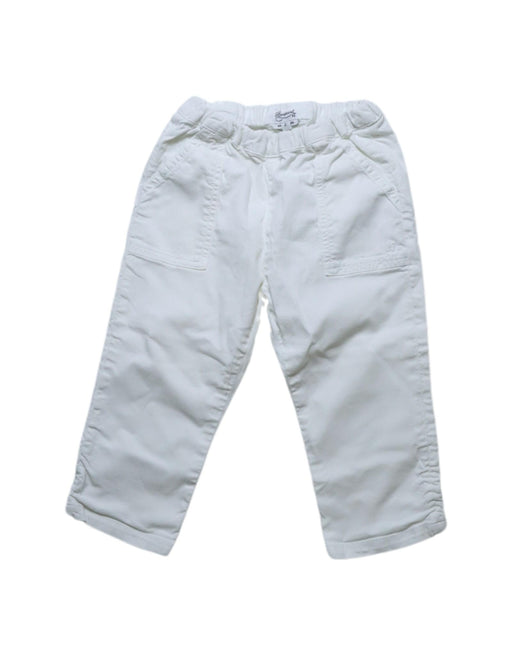 A White Casual Pants from Bonpoint in size 0-3M for girl. (Front View)