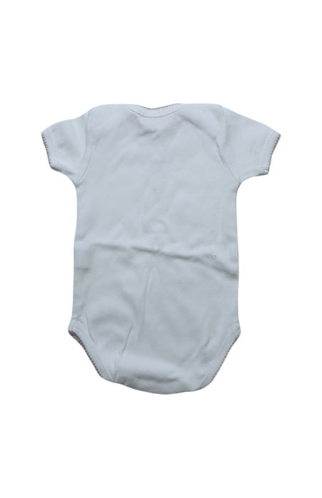 A White Short Sleeve Bodysuits from Bonpoint in size 0-3M for neutral. (Back View)