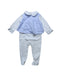 A Blue Onesies from Nanos in size 0-3M for girl. (Front View)