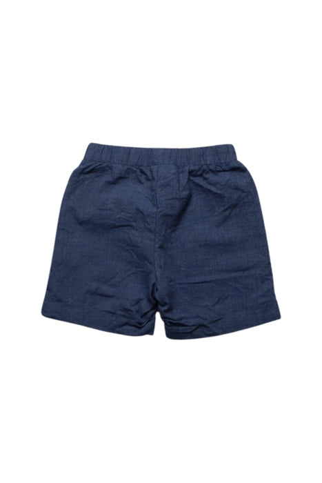 A Navy Shorts from Chickeeduck in size 6-12M for girl. (Back View)