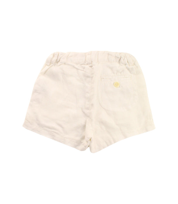 A White Shorts from Bonpoint in size 6-12M for girl. (Back View)