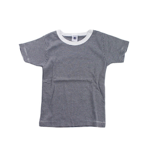 A Black Short Sleeve T Shirts from Petit Bateau in size 4T for neutral. (Front View)