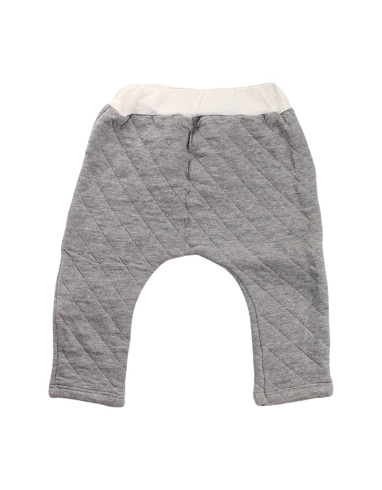 A Grey Sweatpants from Petit Bateau in size 6-12M for neutral. (Front View)