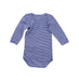 A Blue Long Sleeve Bodysuits from Petit Bateau in size 3-6M for neutral. (Back View)