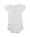 A Blue Short Sleeve Bodysuits from Petit Bateau in size 0-3M for boy. (Front View)