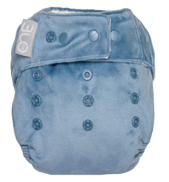 A Blue Cloth Diapers from GroVia in size O/S for neutral. (Front View)