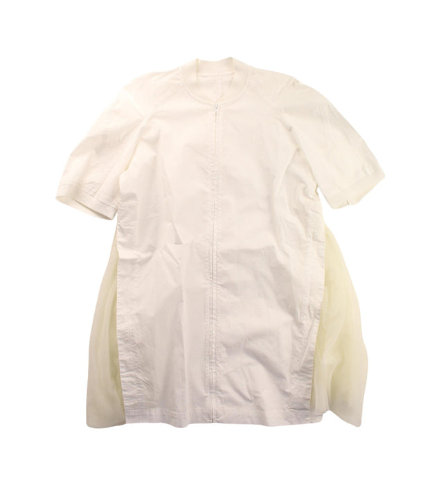 A White Short Sleeve Dresses from jnby by JNBY in size 7Y for girl. (Front View)