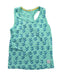 A Blue Sleeveless T Shirts from Indikidual in size 6T for girl. (Front View)