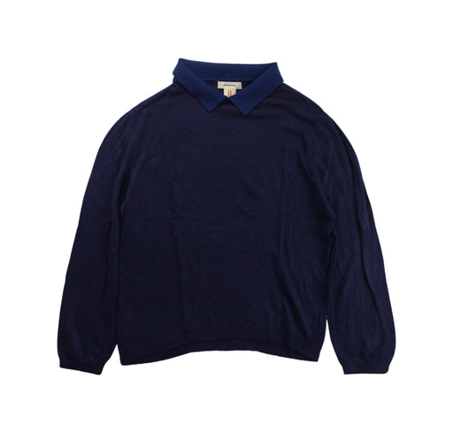 A Blue Long Sleeve Polos from Bellerose in size 8Y for boy. (Front View)