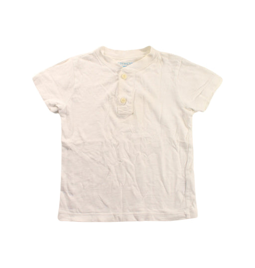 A White Short Sleeve Tops from Crewcuts in size 3T for boy. (Front View)