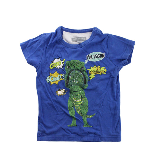 A Blue Short Sleeve T Shirts from Milk on the Rocks in size 4T for boy. (Front View)