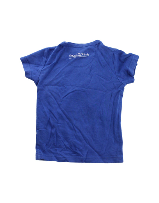 A Blue Short Sleeve T Shirts from Milk on the Rocks in size 4T for boy. (Back View)