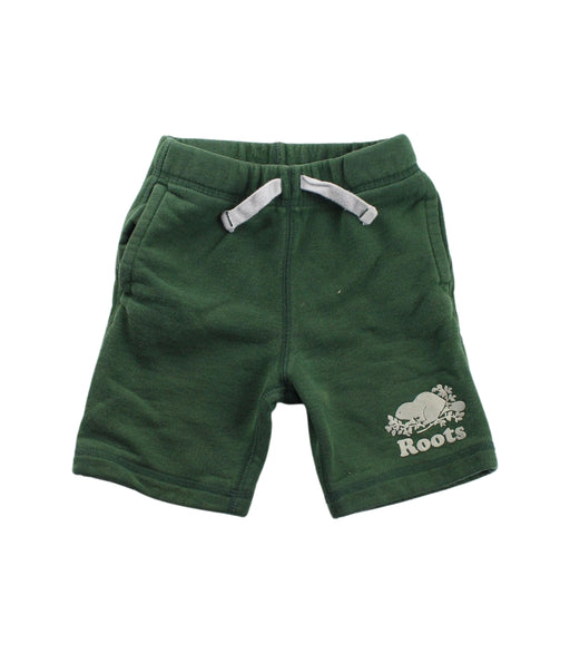 A Green Shorts from Roots in size 3T for boy. (Front View)