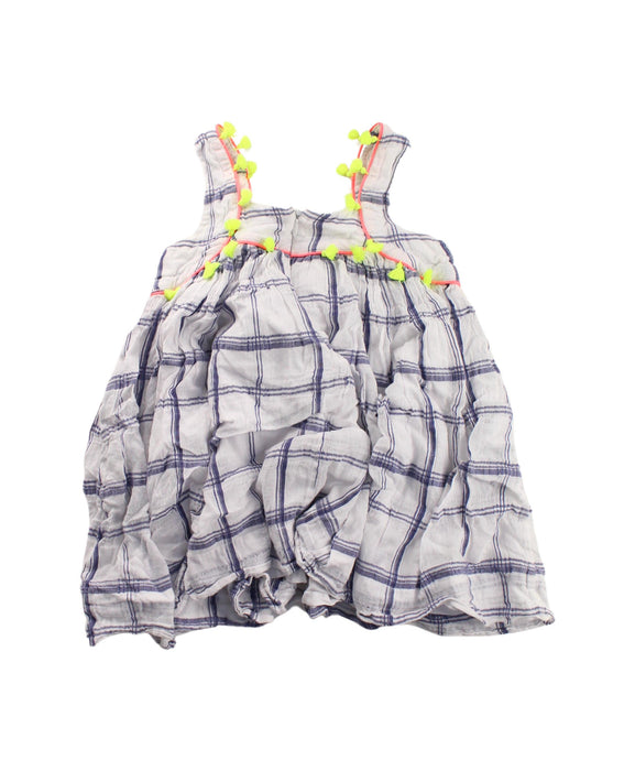 A White Sleeveless Dresses from Nellystella in size 4T for girl. (Back View)