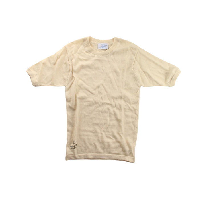 A Beige Short Sleeve T Shirts from Morley in size 5T for girl. (Front View)