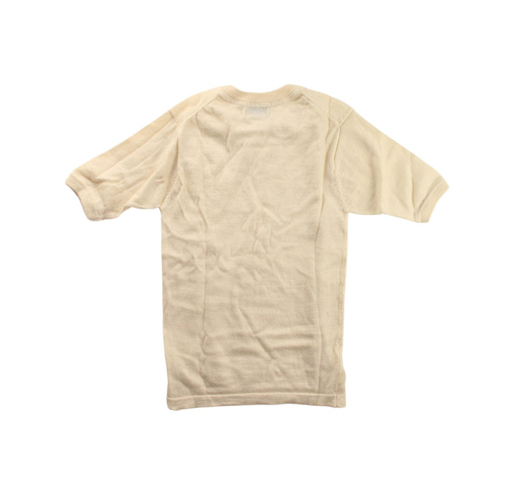 A Beige Short Sleeve T Shirts from Morley in size 5T for girl. (Back View)