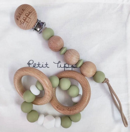 A Green Musical Toys & Rattles from Petit Tippi in size O/S for neutral. (Front View)