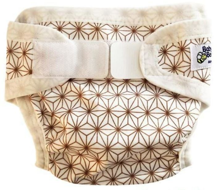 A Brown Cloth Diapers from Baby BeeHinds in size O/S for neutral. (Front View)