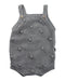 A Grey Sleeveless Bodysuits from Hubble + Duke in size 2T for girl. (Front View)