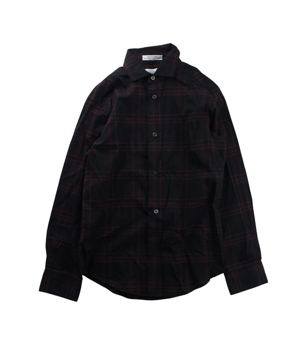 A Black Long Sleeve Shirts from Calvin Klein in size 10Y for boy. (Front View)