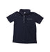 A Black Short Sleeve Polos from Tea in size 5T for boy. (Front View)