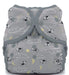 A Grey Cloth Diapers from Thirsties in size O/S for neutral. (Front View)