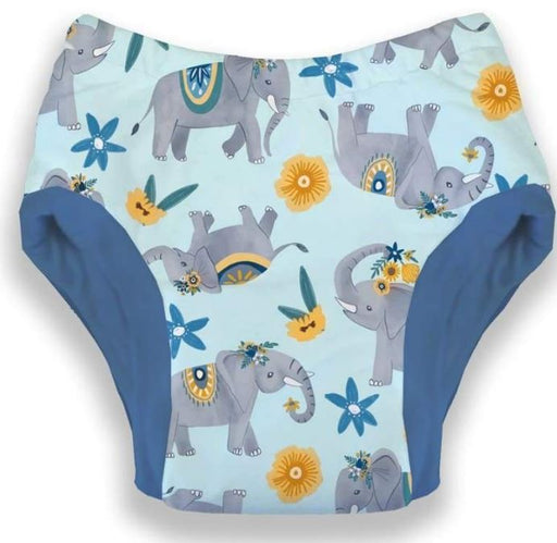 A Blue Cloth Diapers from Thirsties in size O/S for neutral. (Front View)