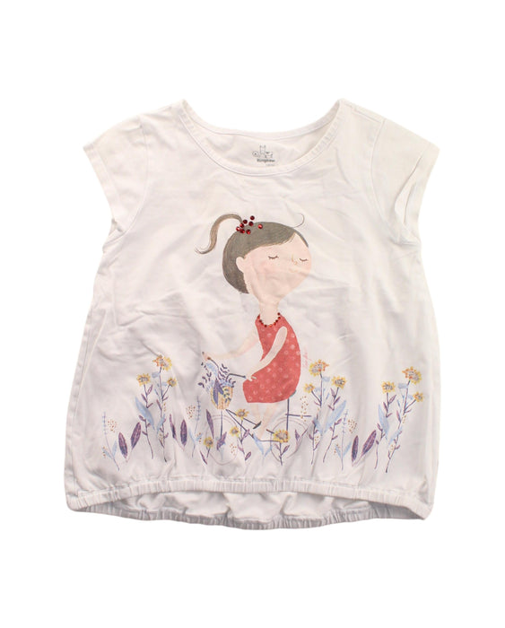 A White Short Sleeve T Shirts from Kingkow in size 8Y for girl. (Front View)