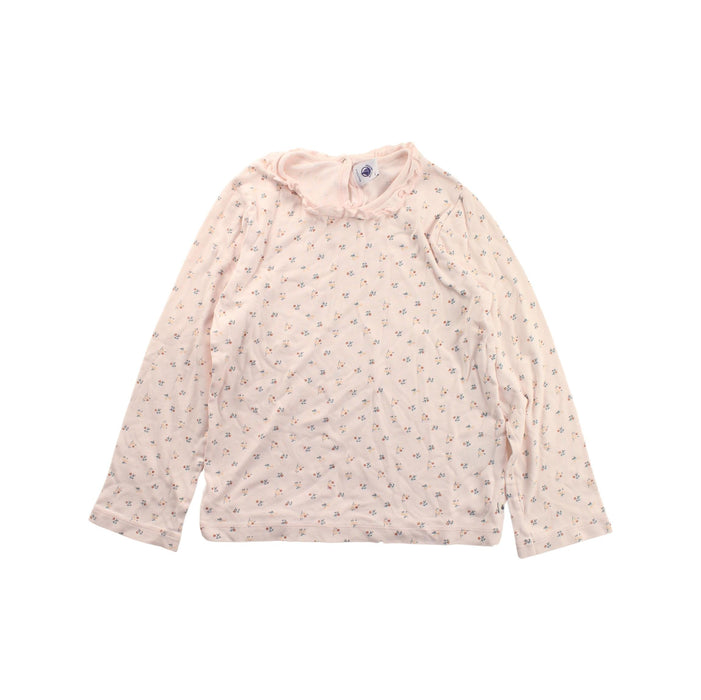 A White Long Sleeve Tops from Petit Bateau in size 8Y for girl. (Front View)