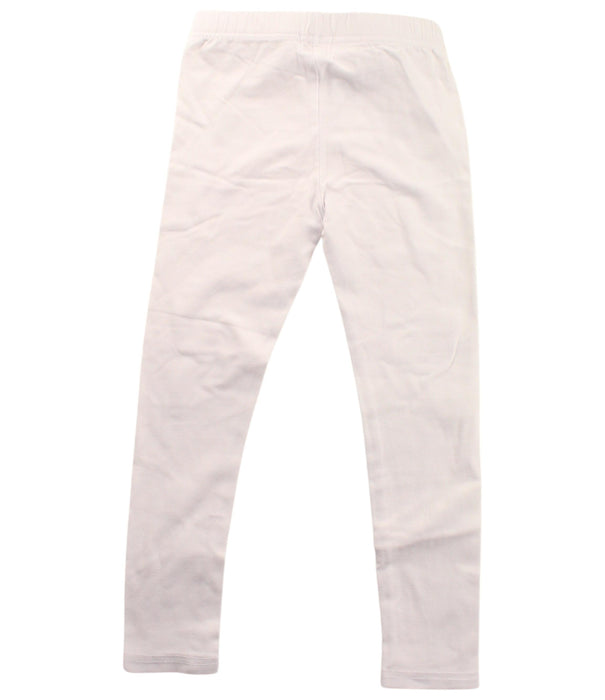 A White Leggings from Seed in size 4T for girl. (Back View)