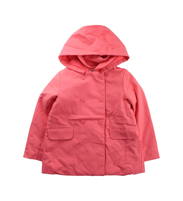 A Pink Coats from Jacadi in size 6T for girl. (Front View)